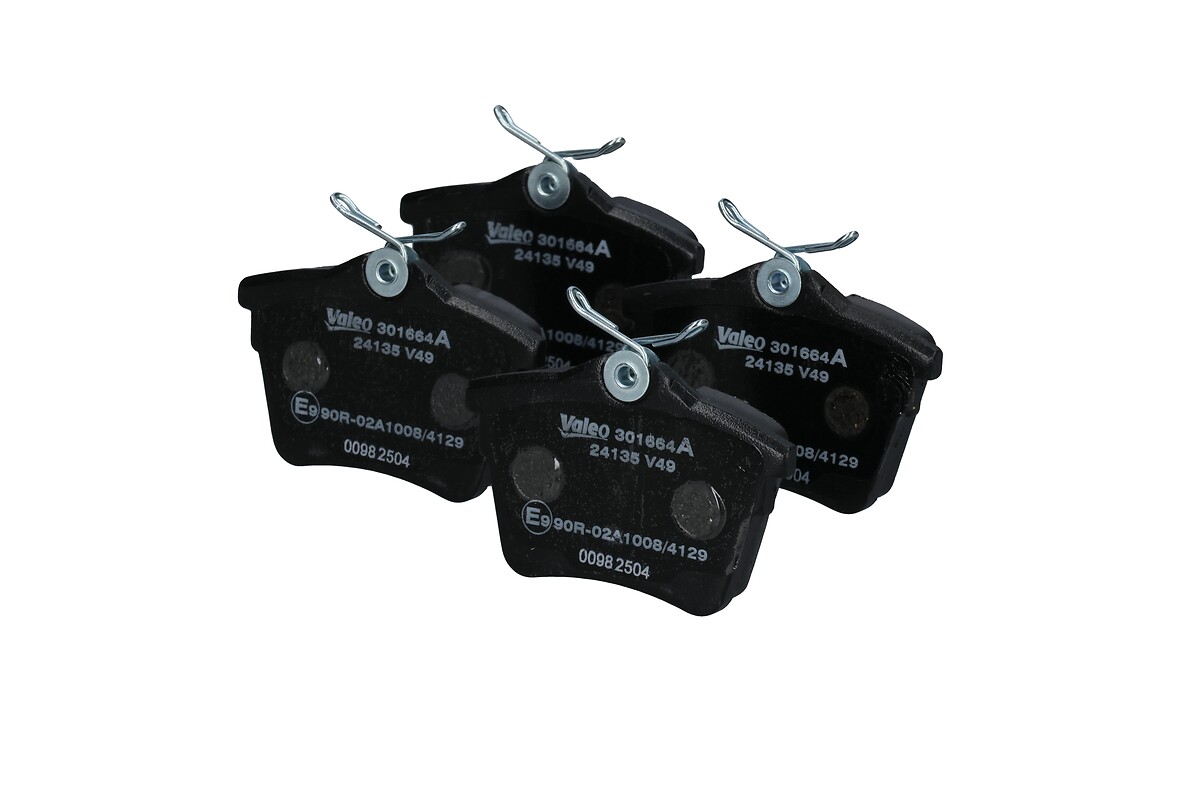 Jeu de 4 plaquettes de frein VALEO ref. 301664A